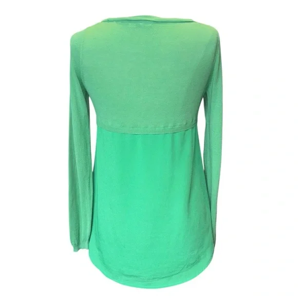 Anthropologie | Vintage Bird Label | Green Knit Pullover Sweater | Small - Picture 4 of 9